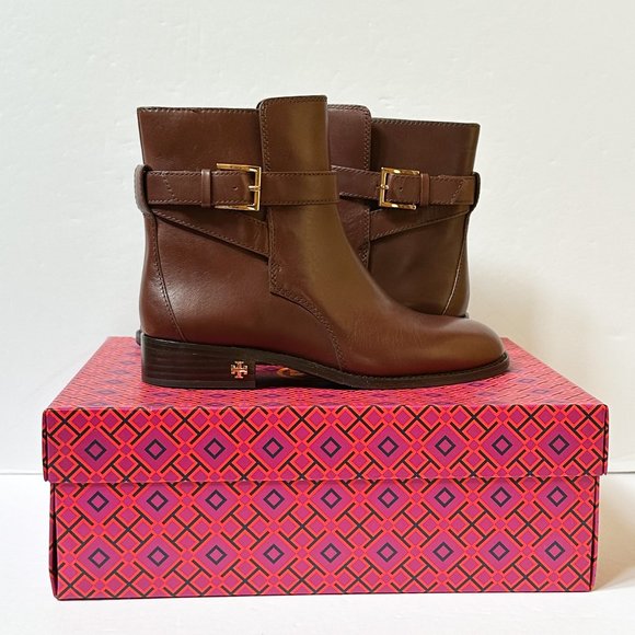 Tory Burch Brooke Ankle Bootie Perfect Brown Size 7 - Picture 1 of 7